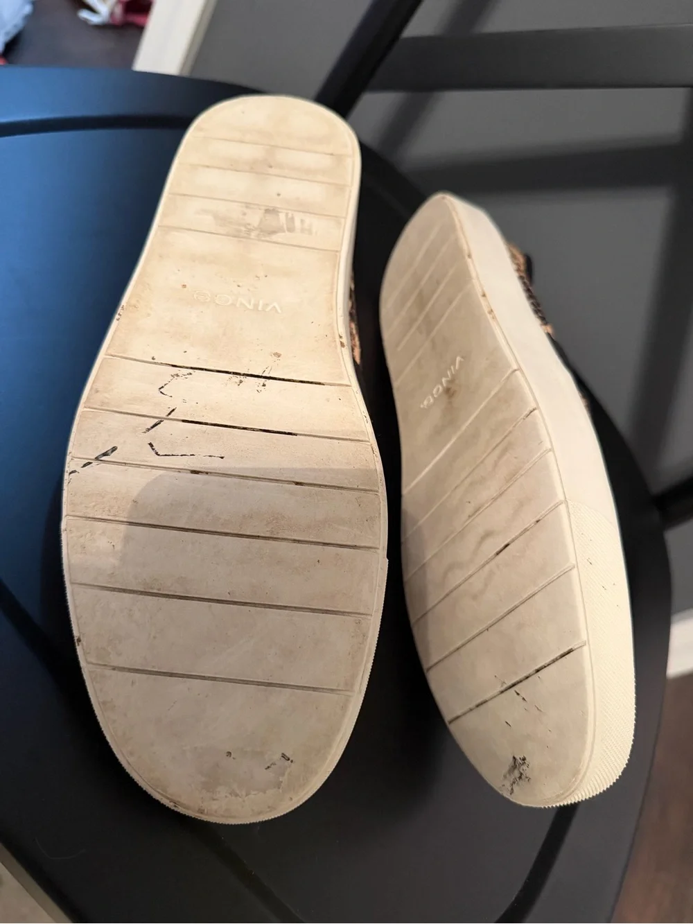 Vince Blair Leather Slip-On Sneakers (Senegal' / 'Brown Snakeskin) 9.5